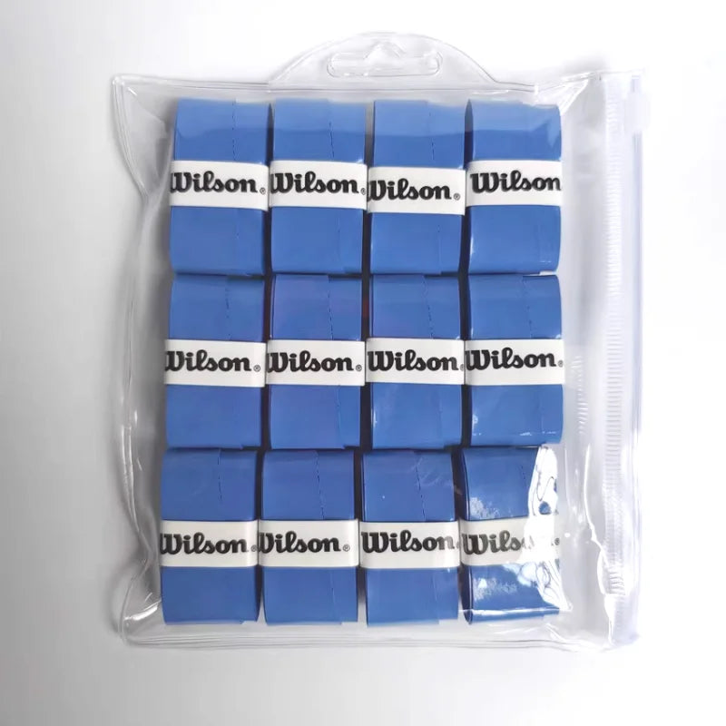 12PCS Wilson Tennis Racket Overgrip Sweat Band Absorption Grip PU Non-slip Racket Handle Grip Tennis Griptape Padel Grip PRO