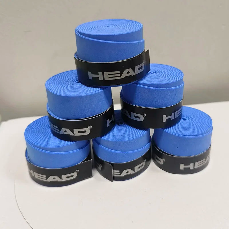 6 Pieces Original HEAD Overgrip Anti Slip Tennis Racket Sweatband Grips Padel Shock Absorption Grip Tape Training Accessories
