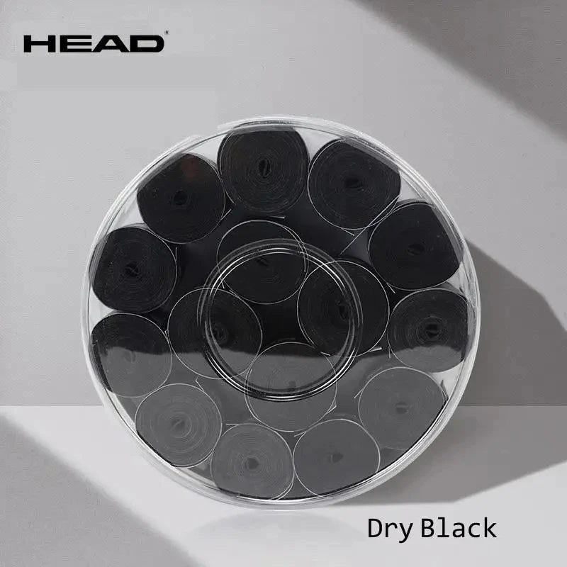 60pcs/lot HEAD Tennis Overgrip Padel Racket Single Tenis Grip Tape Anti Slip Outdoor Training Sweatband Badminton Accessories