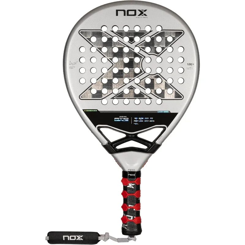 Padel Racket AT10 by Agustin Tapia – 18K Aluminized Carbon with MLD Black EVA Core