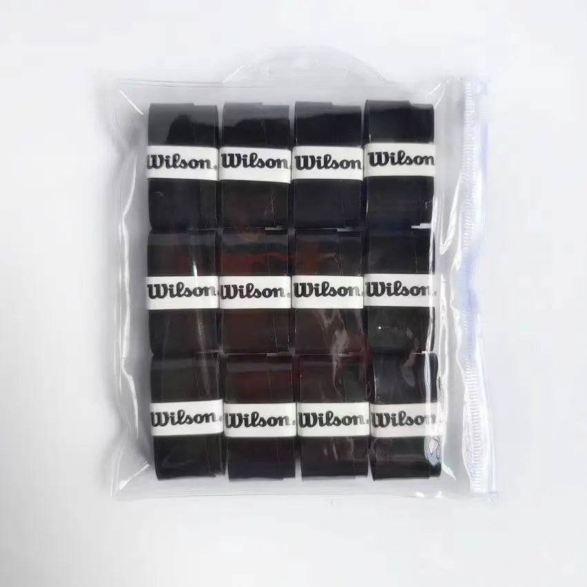 12PCS Wilson Tennis Racket Overgrip Sweat Band Absorption Grip PU Non-slip Racket Handle Grip Tennis Griptape Padel Grip PRO