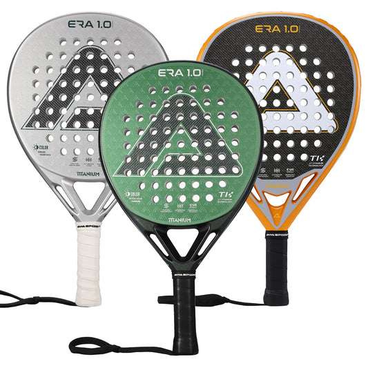 AMA SPORT RTS Top Quality Professional Titanium Carbon Durable 18k Carbon Padel Tennis Rackets