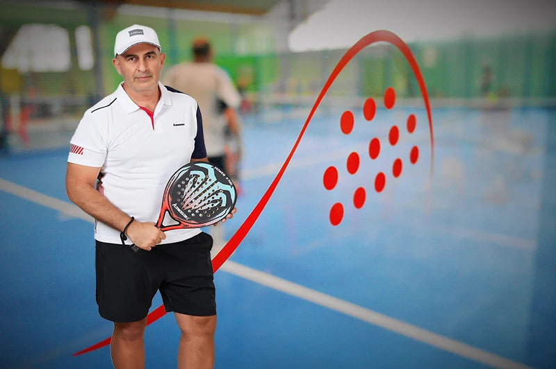 Kawasaki 2022 Padel Tennis Racket – Carbon & Glass Fiber Face with Soft EVA Core + Bag & Accessories