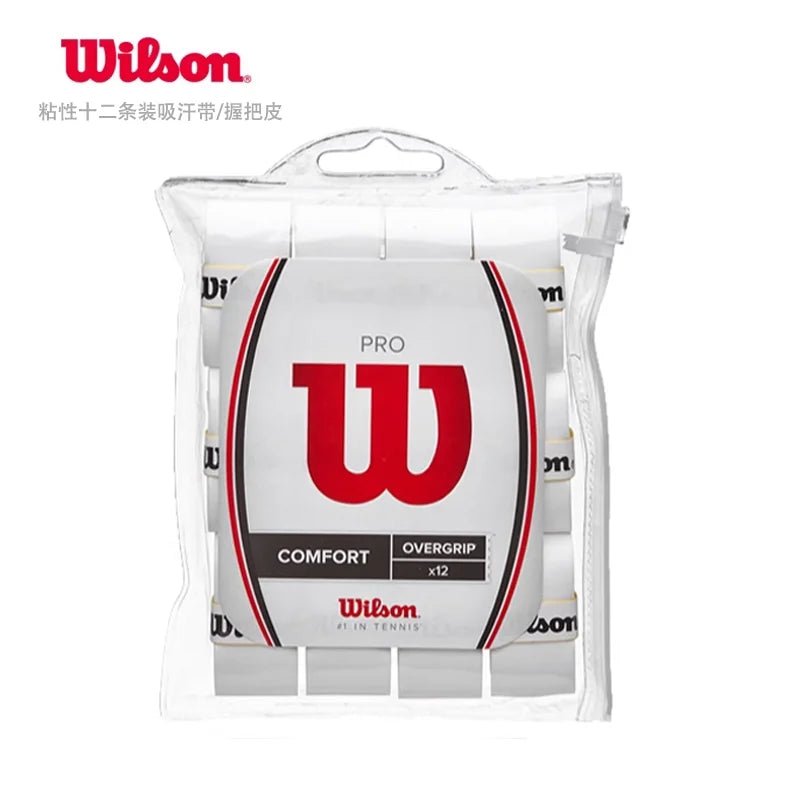 Wilson Tennis Racket Overgrip Sticky Sweat Band Absorption Grip PU Badminton Padel Racket Handle Grip Griptape