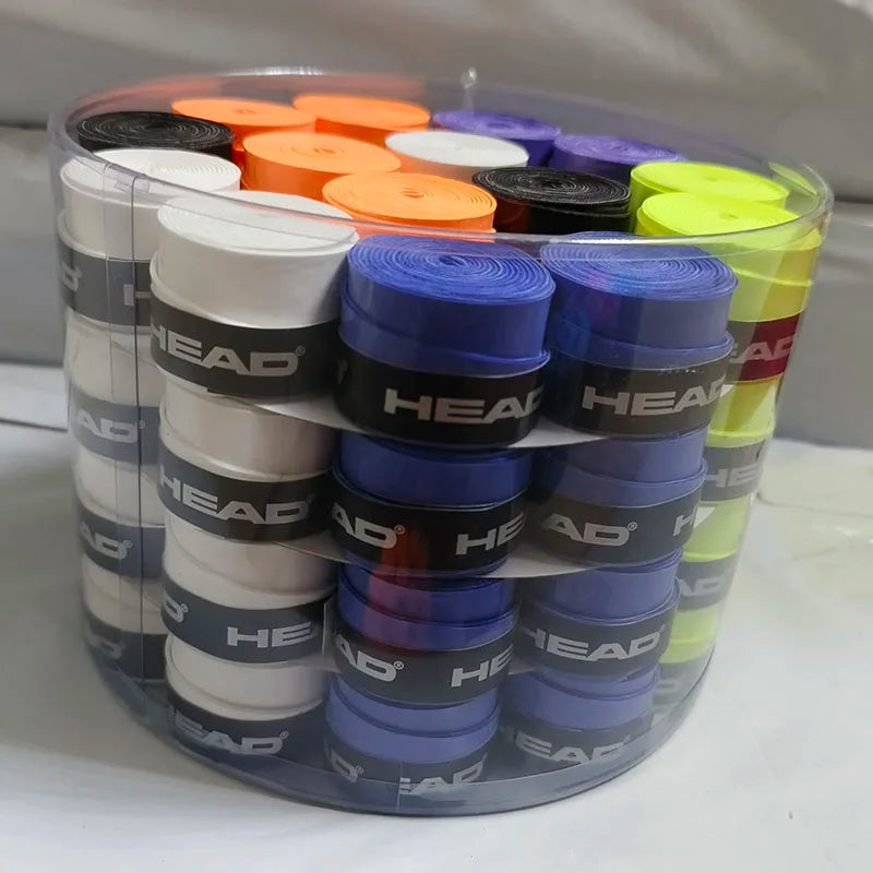 60 Pieces Original HEAD Tennis Overgrip Anti Slip Racket Sweatband Grips Padel Shock Absorption Grip Tape Training Accessories