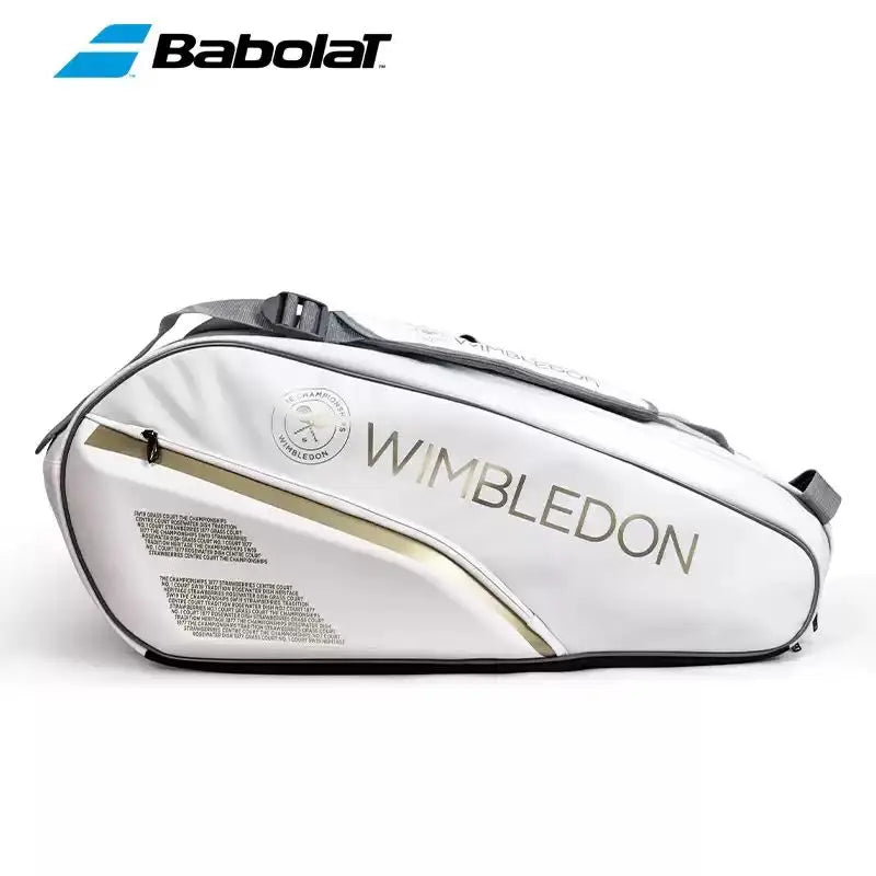 Babolat Tennis Padel Rackets WIMBLEDON Large-capacity Tennis Backpack Sports Bag Beach Tennis Rackets Bag With Shoes Compartment