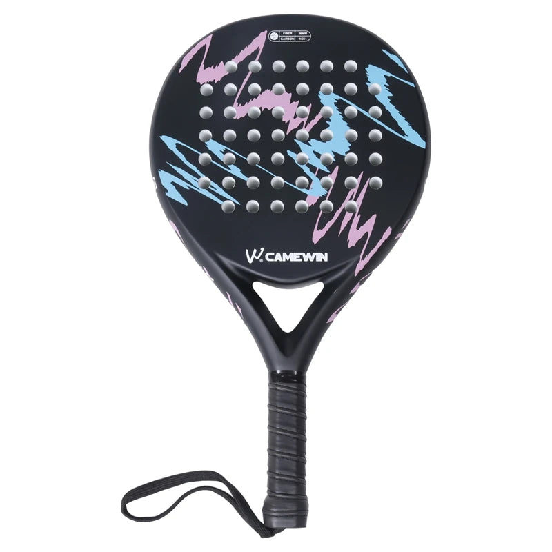 AED4-CAMEWIN 4018 Padel Racket Tennis Carbon Fiber Soft EVA Face Tennis Paddle Racquet Racket With Padle Bag Cover