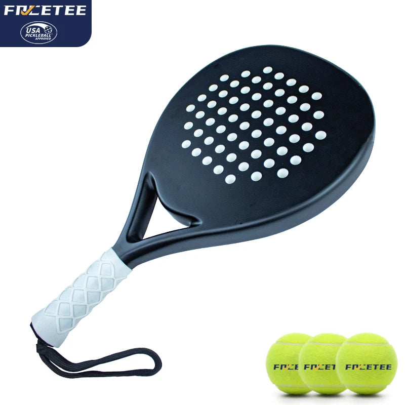Factory Hot Sale 12K Padel Racket Full Carbon Training Racquet Exclusive Tennis Logo 100% Graphite High Quality Racquet for