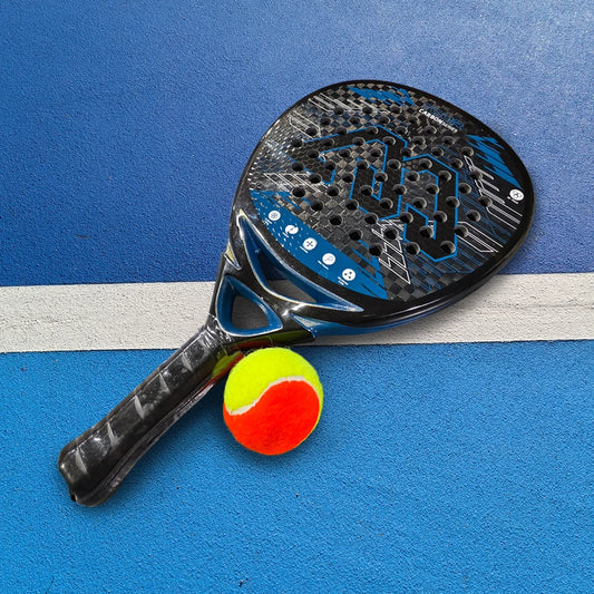 MOZKIUB Beach Tennis Padel Racket – 12K Carbon Fiber Surface with 3D Face & EVA Memory Foam Core