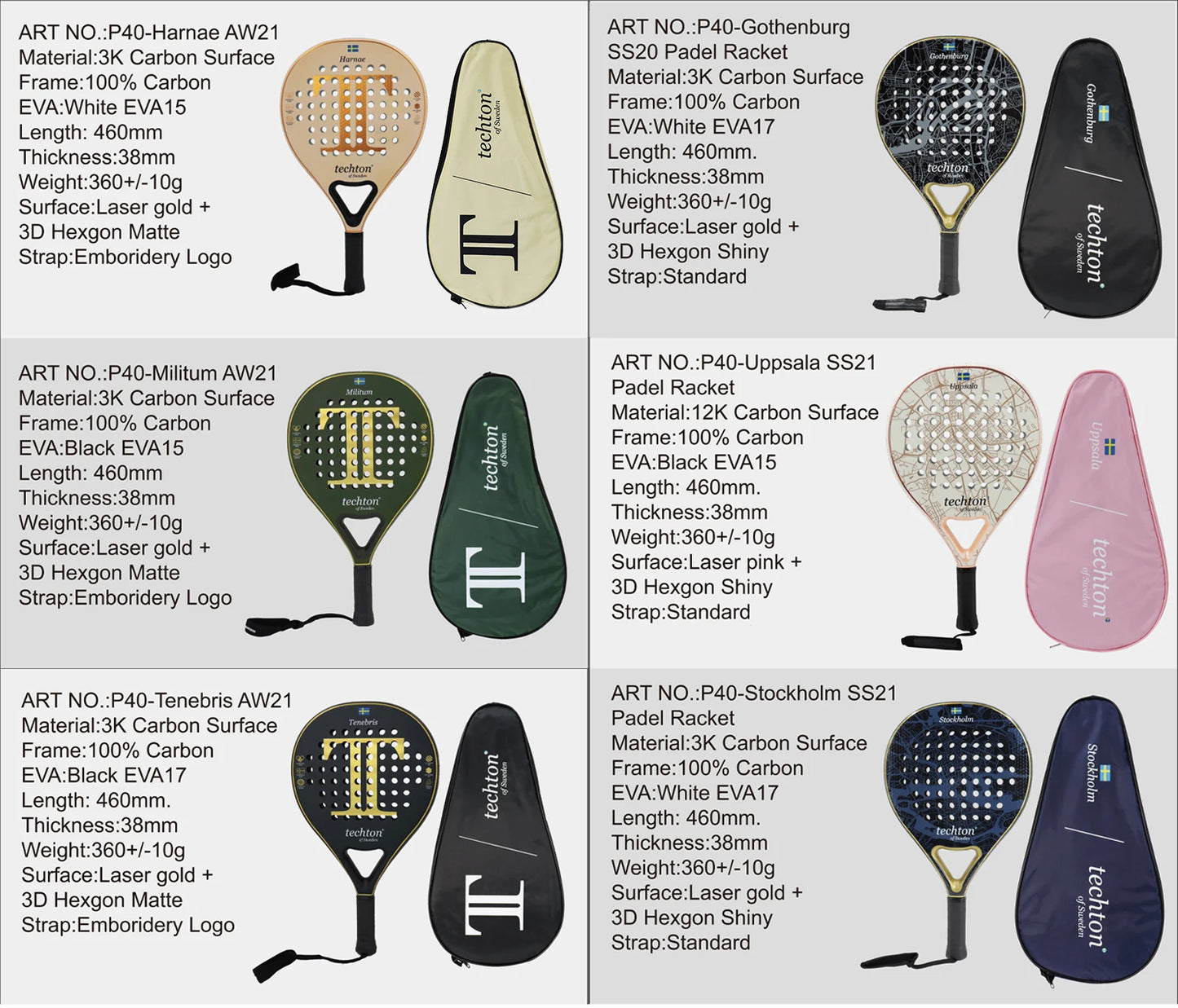 Lightweight FC/3K Full Carbon Fiber Padel Racket – Rough Surface with EVA Memory Flex Foam Core