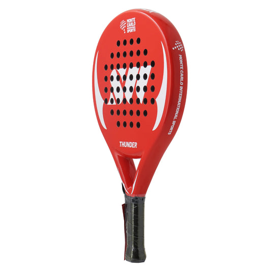THUNDER Padel Racket – 3K/18K Carbon Fiber with EVA Soft Teach Rubber