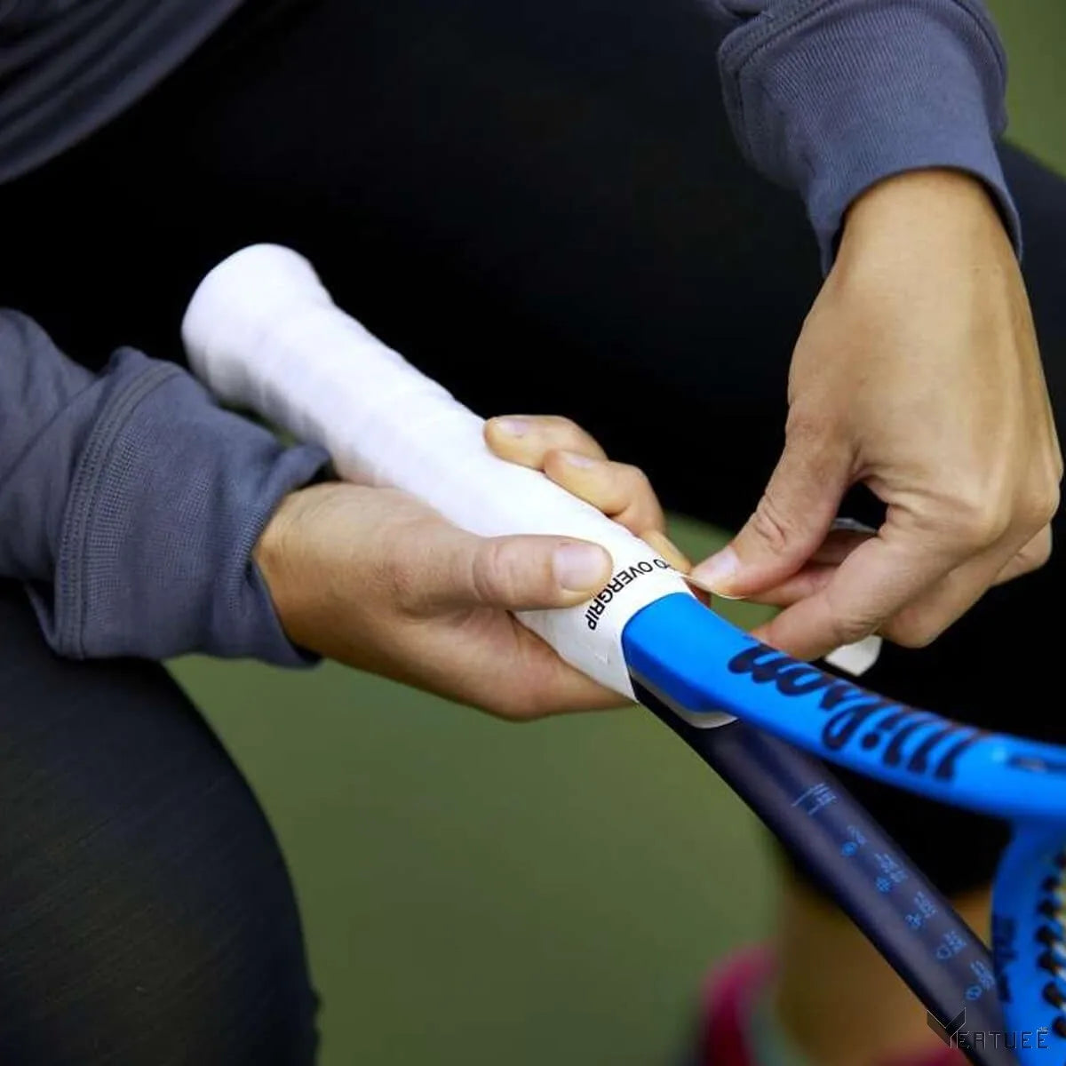 Wilson Tennis Racket Overgrip Sticky Sweat Band Absorption Grip PU Badminton Padel Racket Handle Grip Griptape