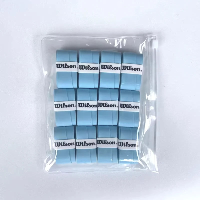 12PCS Wilson Tennis Racket Overgrip Sweat Band Absorption Grip PU Non-slip Racket Handle Grip Tennis Griptape Padel Grip PRO