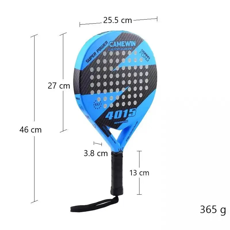 CAMEWIN 2024 Professional PADEL Paddle – Carbon Fiber Caged Tennis Racket