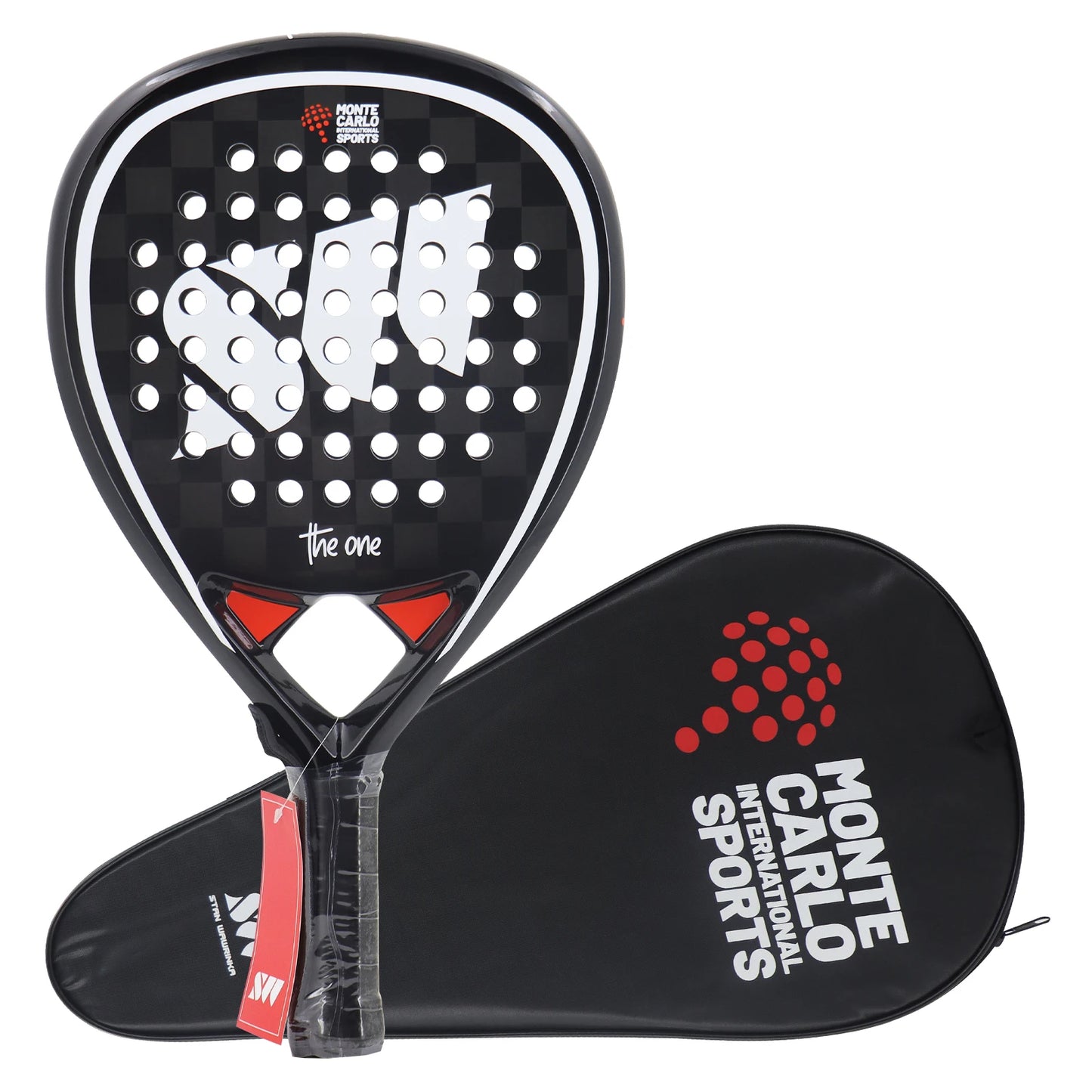 THUNDER Padel Racket – 3K/18K Carbon Fiber with EVA Soft Teach Rubber