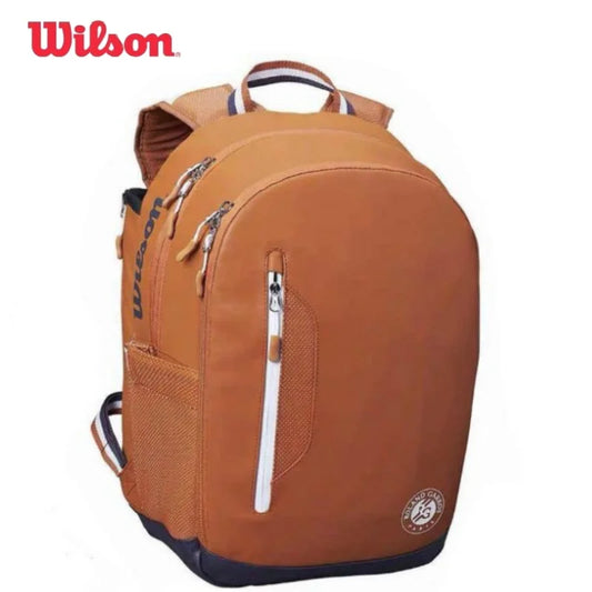 Wilson Tennis Bag Holds 2 Tennis Rackets Backpack French Open Shoulder Bag Court Racket Bag Men Women Padel Sports Backpack