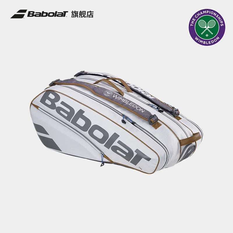 Babolat 2024 New Tennis Bag RH6 RH9 Tennis Backpack PURE WIMBLEDON Series Sports Bag Tennis Rackets Beach Rackets Padel Pack