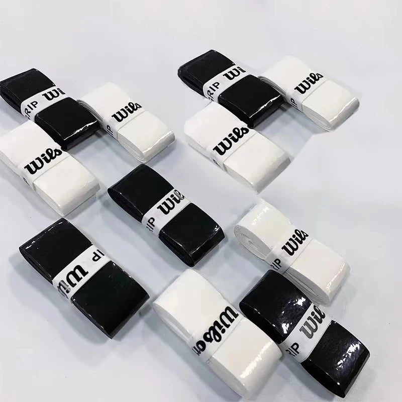 12PCS Wilson Tennis Racket Overgrip Sweat Band Absorption Grip PU Badminton Racket Handle Grip Tennis Griptape Padel Racket Grip