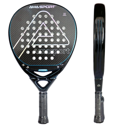 AMA SPORT RTS Top Quality Professional Titanium Carbon Durable 18k Carbon Padel Tennis Rackets
