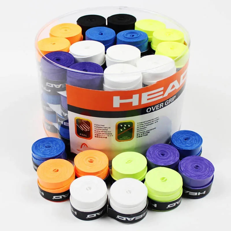 5 Pieces Original Head Overgrip Tennis Racket Anti Slip Grips Padel Accessory Shock Tennis Badminton Squash Training Sweatband