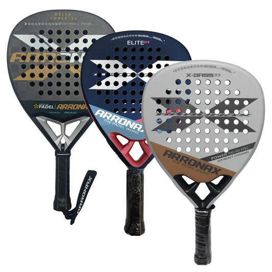 ARRONAX 2024 Padel Racket – Carbon Fiber Face with Soft EVA Core (No Cover Included