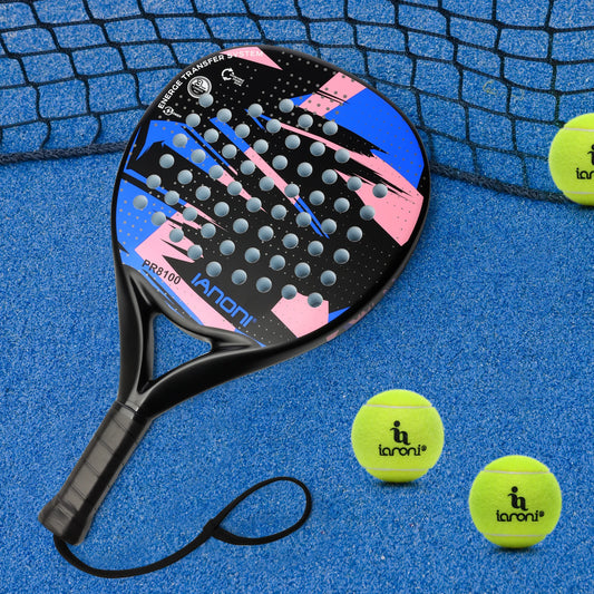 IANONI Padel Racket – Carbon Fiber Surface with EVA Memory Flex Foam Core