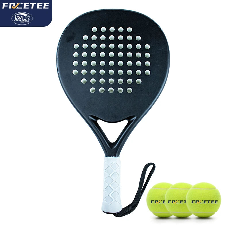 Factory Hot Sale 12K Padel Racket Full Carbon Training Racquet Exclusive Tennis Logo 100% Graphite High Quality Racquet for