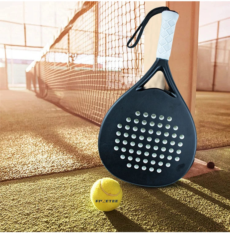 Factory Hot Sale 12K Padel Racket Full Carbon Training Racquet Exclusive Tennis Logo 100% Graphite High Quality Racquet for