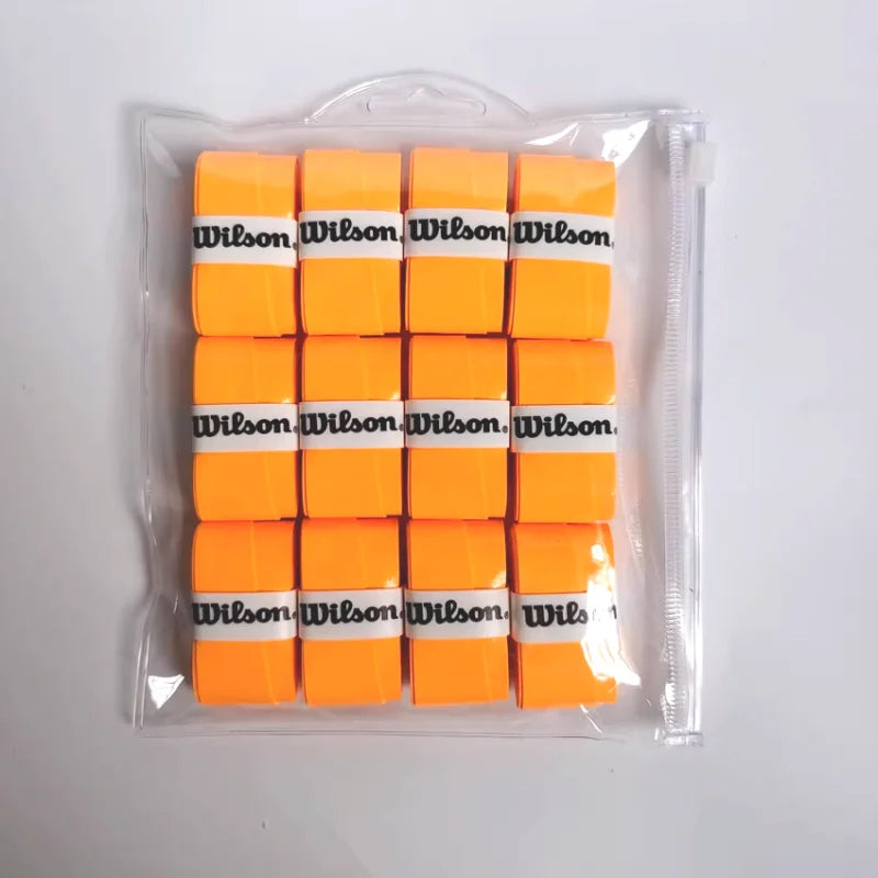 12PCS Wilson Tennis Racket Overgrip Sweat Band Absorption Grip PU Non-slip Racket Handle Grip Tennis Griptape Padel Grip PRO