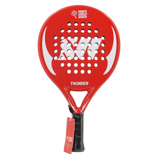 THUNDER Padel Racket – 3K/18K Carbon Fiber with EVA Soft Teach Rubber