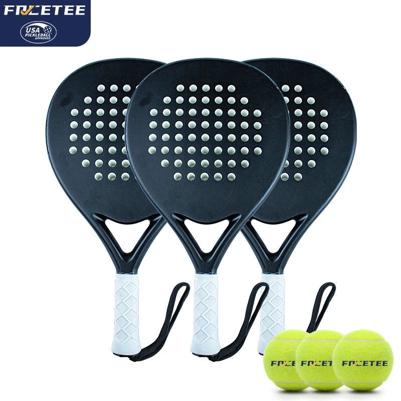 Factory Hot Sale 12K Padel Racket Full Carbon Training Racquet Exclusive Tennis Logo 100% Graphite High Quality Racquet for