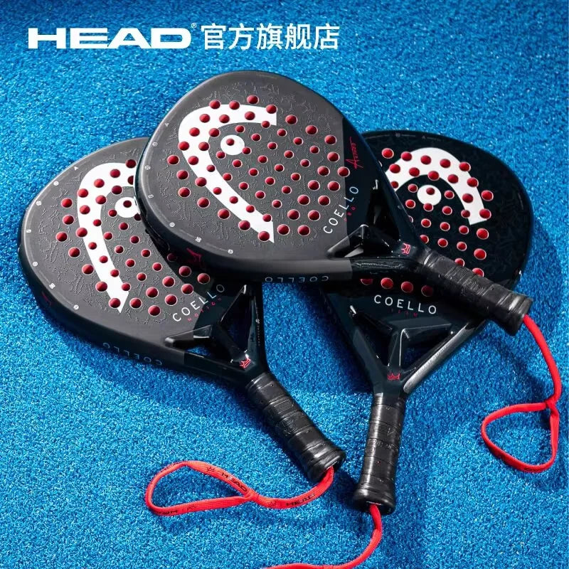 2025 NEW HEAD Professional Tennis Padel Rackets COELLO Series Carbon Fiber Eva Memory Flex Foam Core Padel Tennis Racquets