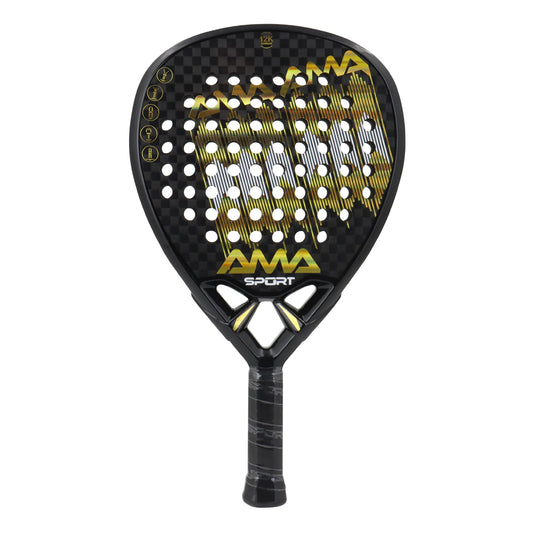 AMA SPORT Padel Racket 12K Carbon Fiber Eva Core Soft Memory High Balance Outdoor Sports Professional Paddle Racquet