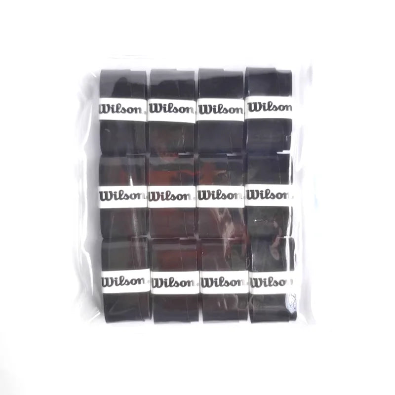 12PCS Wilson Tennis Racket Overgrip Sweat Band Absorption Grip PU Non-slip Racket Handle Grip Tennis Griptape Padel Grip PRO