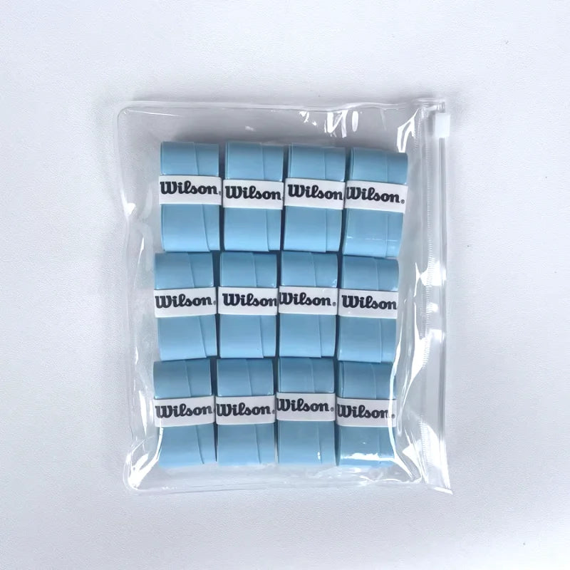 12PCS Wilson Tennis Racket Overgrip Sweat Band Absorption Grip PU Non-slip Racket Handle Grip Tennis Griptape Padel Grip PRO