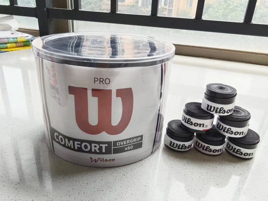 60/30pcs Original Wilson Tennis Overgrips Anti Slip Racket Sweatband Grips Padel Shock Absorption Grip Tape Training Accessories