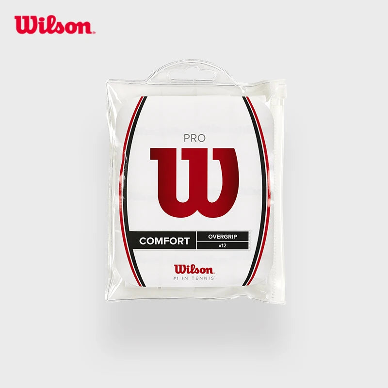 12PCS Wilson Tennis Racket Overgrip Sweat Band Absorption Grip PU Non-slip Racket Handle Grip Tennis Griptape Padel Grip PRO