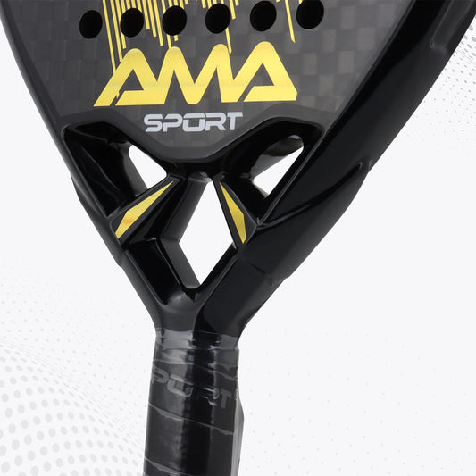 AMA SPORT Padel Racket 12K Carbon Fiber Eva Core Soft Memory High Balance Outdoor Sports Professional Paddle Racquet