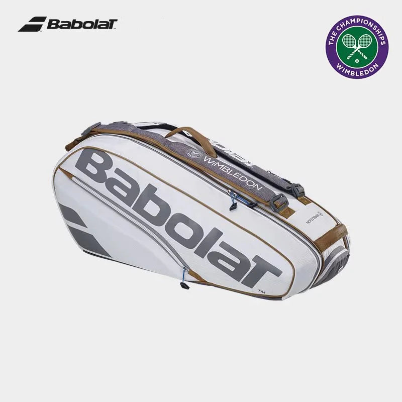 Babolat Tennis Padel Rackets WIMBLEDON Large-capacity Tennis Backpack Sports Bag Beach Tennis Rackets Bag With Shoes Compartment