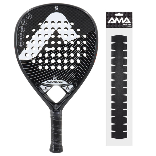 AMA Sport Padel Racket – 3K Carbon Fiber with EVA Memory Foam Core