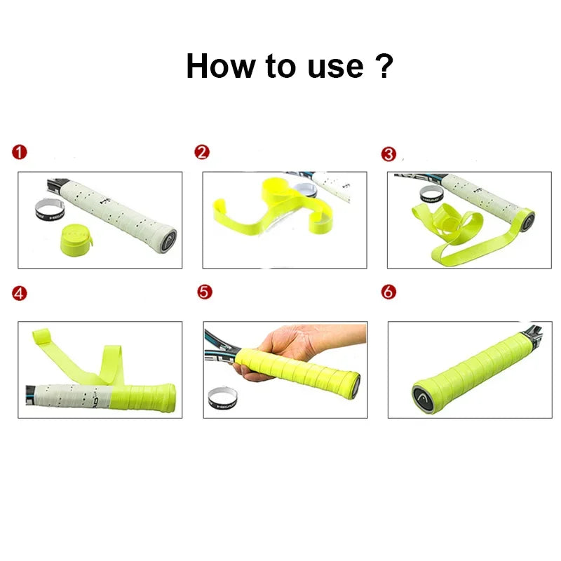 5 Pieces Original Head Overgrip Tennis Racket Anti Slip Grips Padel Accessory Shock Tennis Badminton Squash Training Sweatband
