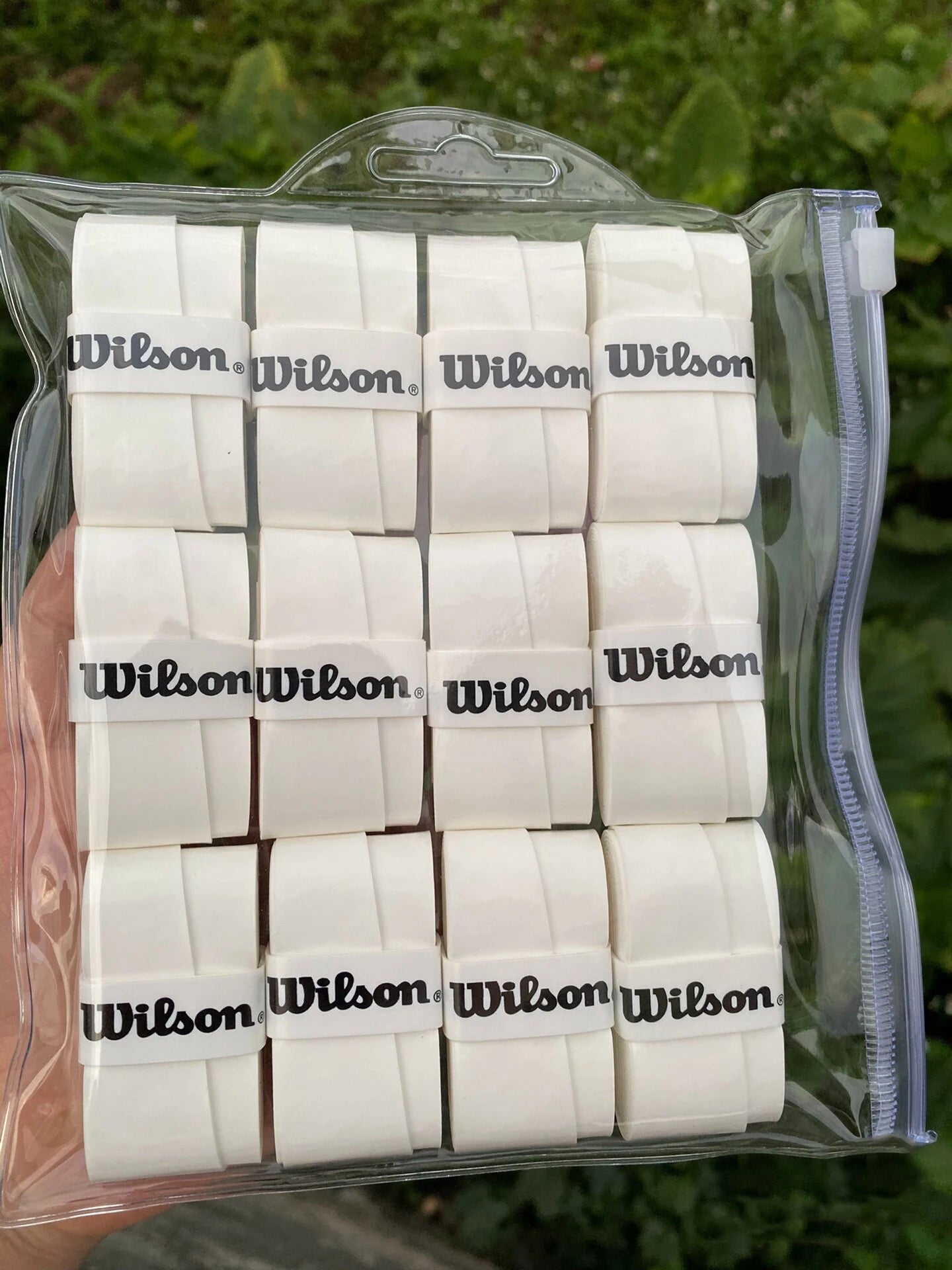 12PCS Wilson Tennis Racket Overgrip Sweat Band Absorption Grip PU Badminton Racket Handle Grip Tennis Griptape Padel Racket Grip