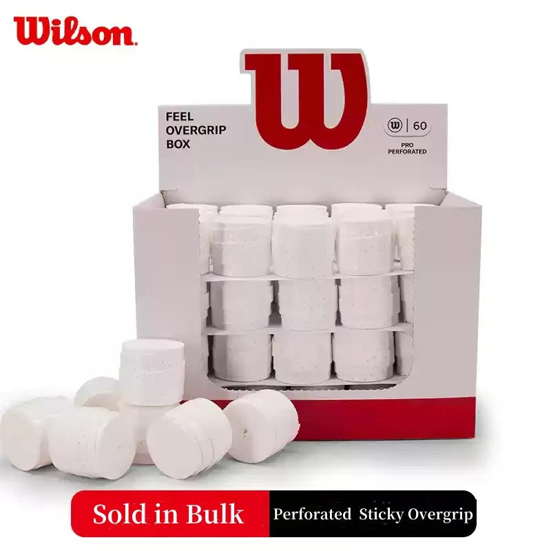 60pcs/lot Wilson Tennis Overgrip Hand Glue Padel Racket Tenis Grip Anti-Slip Training Sweatband Tennis Badminton Accessories