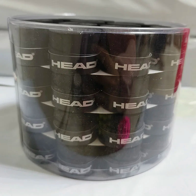 60 Pieces Original HEAD Tennis Overgrip Anti Slip Racket Sweatband Grips Padel Shock Absorption Grip Tape Training Accessories