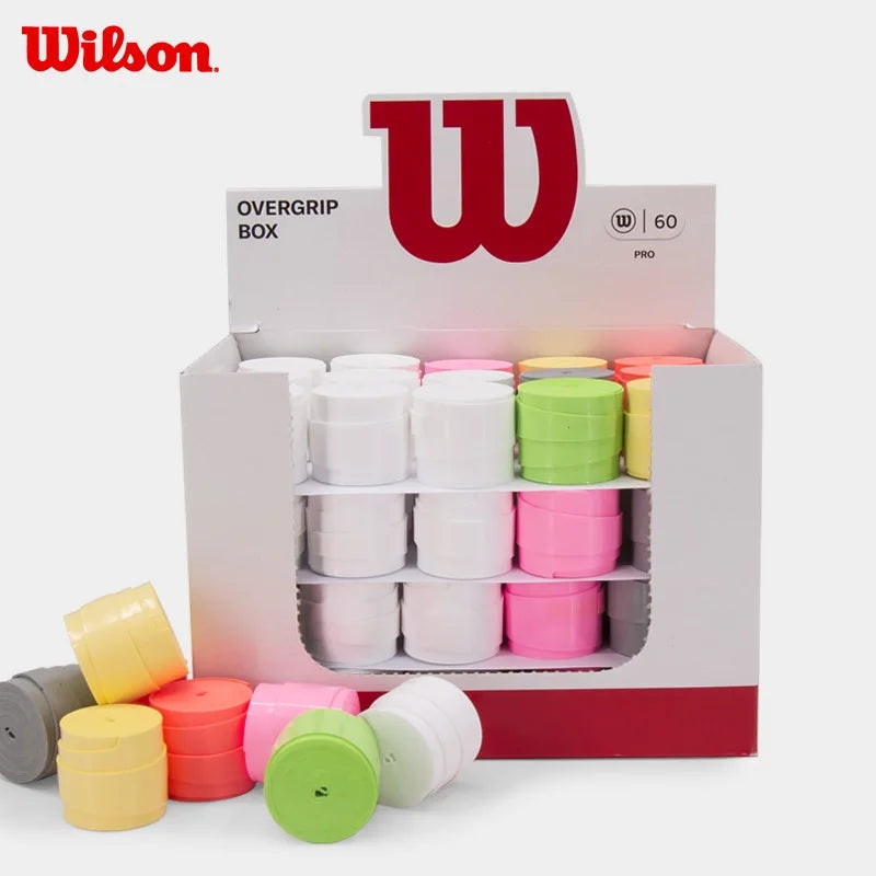 Wilson Tennis Racket Overgrip Sticky Sweat Band Absorption Grip PU Badminton Padel Racket Handle Grip Griptape