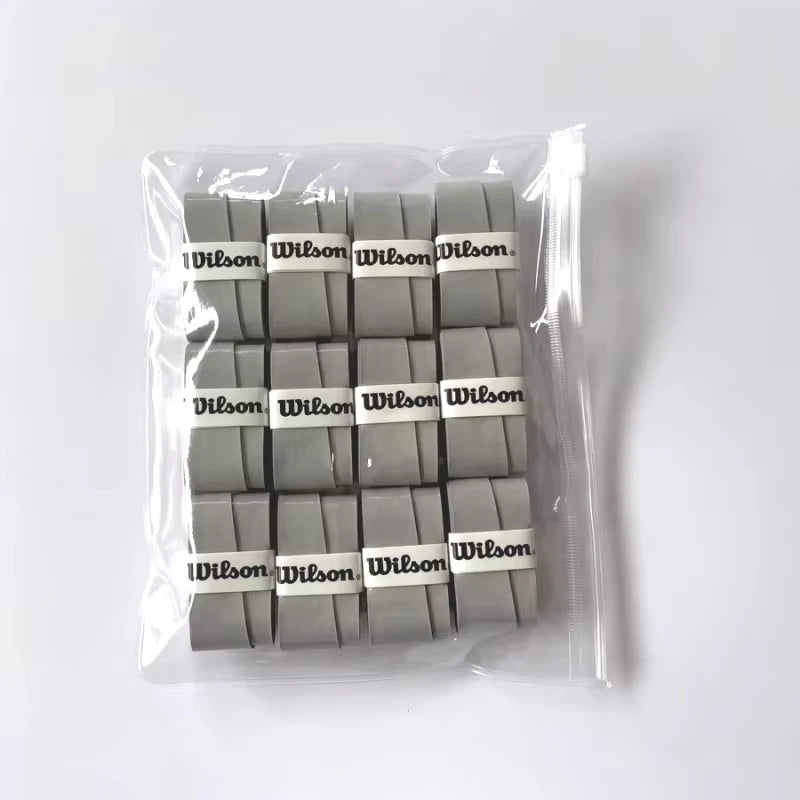 12PCS Wilson Tennis Racket Overgrip Sweat Band Absorption Grip PU Non-slip Racket Handle Grip Tennis Griptape Padel Grip PRO