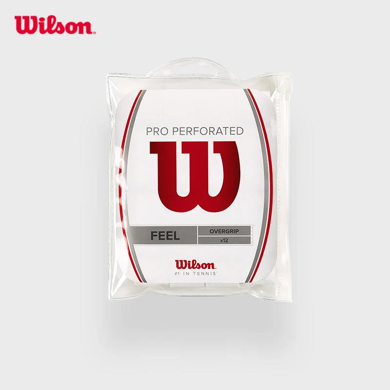 12PCS Wilson Tennis Racket Overgrip Sweat Band Absorption Grip PU Non-slip Racket Handle Grip Tennis Griptape Padel Grip PRO