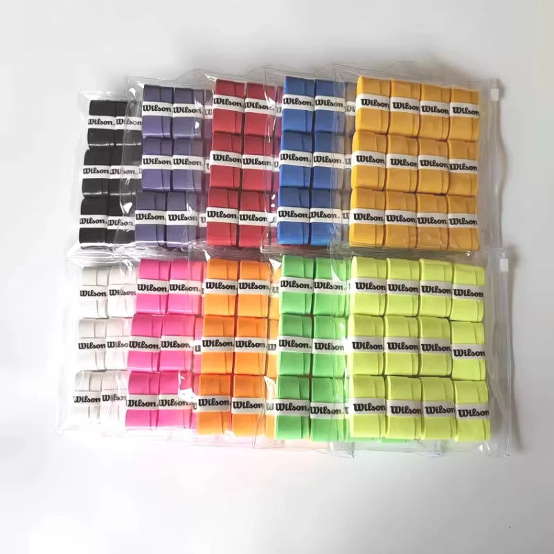 12PCS Wilson Tennis Racket Overgrip Sweat Band Absorption Grip PU Non-slip Racket Handle Grip Tennis Griptape Padel Grip PRO