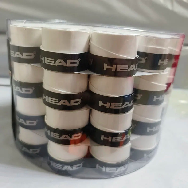 60 Pieces Original HEAD Tennis Overgrip Anti Slip Racket Sweatband Grips Padel Shock Absorption Grip Tape Training Accessories
